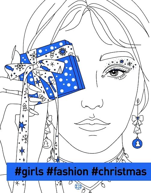 розмальовка #girls#fashion#christmas (блакитна) Ціна (цена) 103.00грн. | придбати  купити (купить) розмальовка #girls#fashion#christmas (блакитна) доставка по Украине, купить книгу, детские игрушки, компакт диски 0