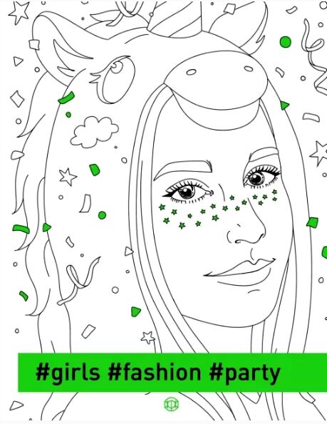 розмальовка #girls#fashion#party (зелена) Ціна (цена) 103.00грн. | придбати  купити (купить) розмальовка #girls#fashion#party (зелена) доставка по Украине, купить книгу, детские игрушки, компакт диски 0