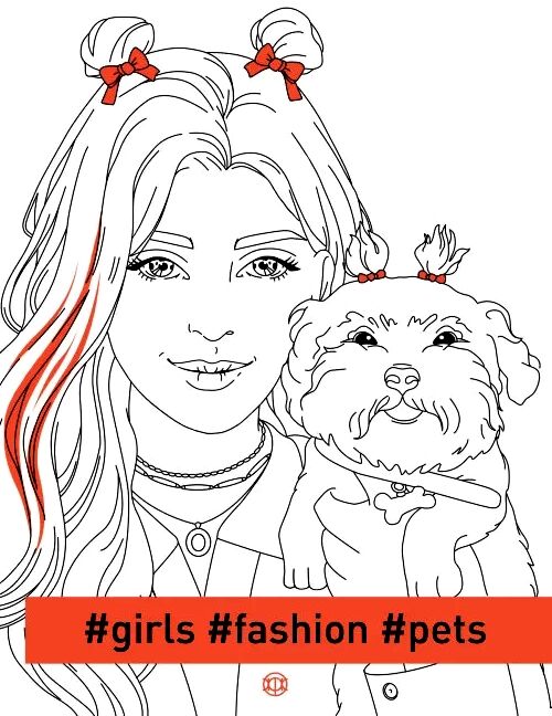 розмальовка #girls#fashion#pets (оранжева) Ціна (цена) 103.00грн. | придбати  купити (купить) розмальовка #girls#fashion#pets (оранжева) доставка по Украине, купить книгу, детские игрушки, компакт диски 0