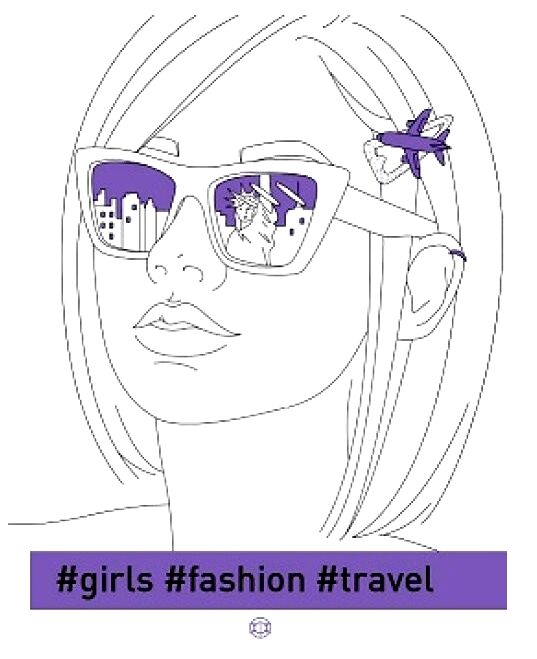 розмальовка #girls#fashion#Travel (фіолетова) Ціна (цена) 103.00грн. | придбати  купити (купить) розмальовка #girls#fashion#Travel (фіолетова) доставка по Украине, купить книгу, детские игрушки, компакт диски 0