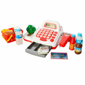 Касовий апарат сканер калькулятор продукти кошик музичний 7300