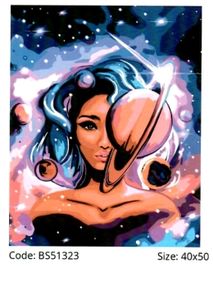 Розпис по номерах 40х50 BS51323 Міс Всесвіт brushme Брашми