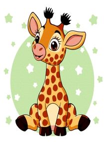 Розпис по номерах 30х30 15540-АС Жирафеня "Art Craft" арт крафт