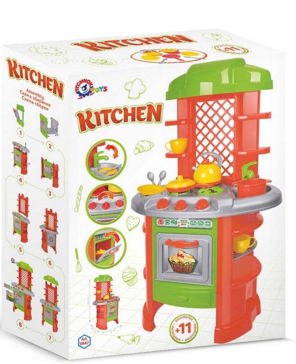 Кухня 0847 ТехноК Kitchen розм 31*75*52 Ціна (цена) 697.80грн. | придбати  купити (купить) Кухня 0847 ТехноК Kitchen розм 31*75*52 доставка по Украине, купить книгу, детские игрушки, компакт диски 0