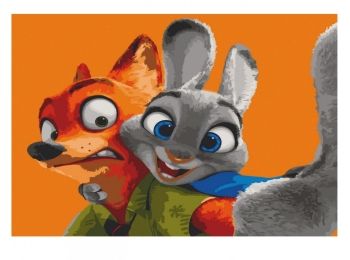 Розпис по номерах 40х50 11646-АС Вартові звірополісу "Art Craft" арт крафт