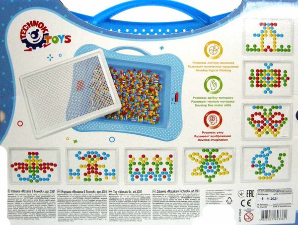 мозаїка для малюків 6 (3381) 140 елементів Технок Ціна (цена) 188.50грн. | придбати  купити (купить) мозаїка для малюків 6 (3381) 140 елементів Технок доставка по Украине, купить книгу, детские игрушки, компакт диски 1