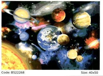 Розпис по номерах 40х50 BS22268 Парад с планет brushme Брашми
