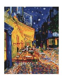 Розпис по номерах 40х50 BS51338 Нічне кафе в Арлі. Ван Гог brushme Брашми