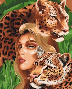 Розпис по номерах 40х50 BS52510 Хижі леопарди brushme Брашми