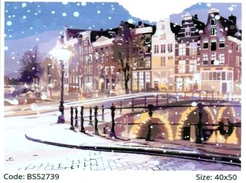 Розпис по номерах 40х50 BS52739 Казка зимового Амстердаму brushme Брашми 7395