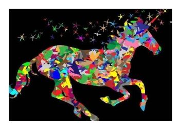 Розпис по номерах 40х50 GX22773 Райдужний Єдиноріг brushme Брашми