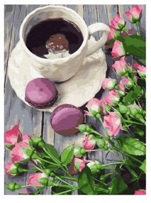 Розпис по номерах 40х50 GX30990 Кава зі смаком весни brushme Брашми