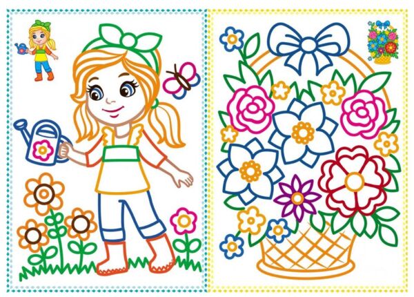 Велика розмальовка дівчатам для гуаші та акварелі Ціна (цена) 67.94грн. | придбати  купити (купить) Велика розмальовка дівчатам для гуаші та акварелі доставка по Украине, купить книгу, детские игрушки, компакт диски 2