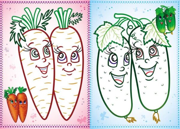 велика розмальовка овочі-фрукти для гуаші та акварелі купити Ціна (цена) 67.94грн. | придбати  купити (купить) велика розмальовка овочі-фрукти для гуаші та акварелі купити доставка по Украине, купить книгу, детские игрушки, компакт диски 3