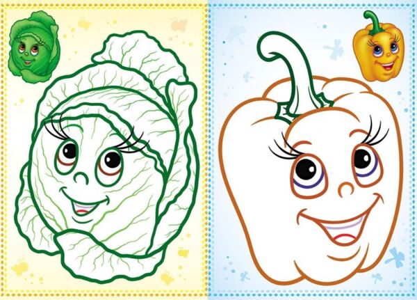 велика розмальовка овочі-фрукти для гуаші та акварелі купити Ціна (цена) 67.94грн. | придбати  купити (купить) велика розмальовка овочі-фрукти для гуаші та акварелі купити доставка по Украине, купить книгу, детские игрушки, компакт диски 2