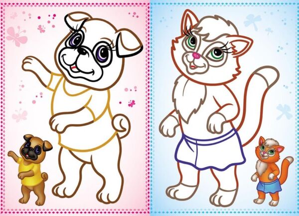 Велика розмальовка тварини для гуаші та акварелі Ціна (цена) 67.94грн. | придбати  купити (купить) Велика розмальовка тварини для гуаші та акварелі доставка по Украине, купить книгу, детские игрушки, компакт диски 3