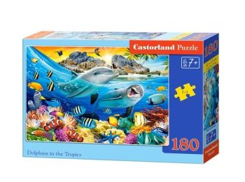 пазли castorland 180 елементів дельфіни в тропіках 018468 Ціна (цена) 82.00грн. | придбати  купити (купить) пазли castorland 180 елементів дельфіни в тропіках 018468 доставка по Украине, купить книгу, детские игрушки, компакт диски 0