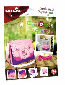 ИД Набір для творч з фетру 97060-2 Сумочка Рожевий візерунок "Ідейка"