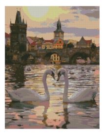 Алмазна мозаїка 40х50 АМО7065 Романтична Прага "Ідейка"