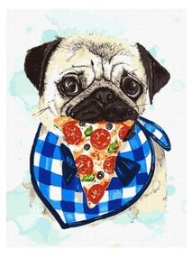 Розпис по номерах 30х40 КНО4260 Прихильник піци "Ідейка"