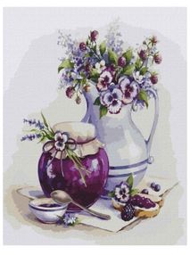 Розпис по номерах 40х40 КНО2983 Варення з ожини "Ідейка"