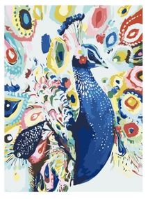 Розпис по номерах 40х50 КНО2492 Яскравий павич "Ідейка"