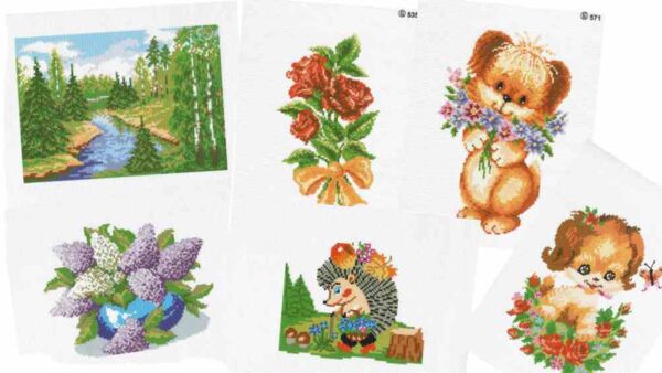 вишивка дитяча в асортименті 18 х 22 канва з малюнком + нитки Ціна (цена) 60.00грн. | придбати  купити (купить) вишивка дитяча в асортименті 18 х 22 канва з малюнком + нитки доставка по Украине, купить книгу, детские игрушки, компакт диски 8