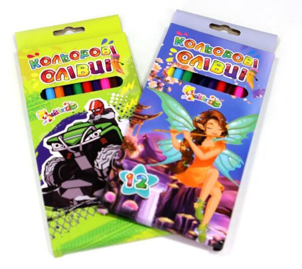 олівці кольорові 12 кольорів Незнайка Ціна (цена) 21.20грн. | придбати  купити (купить) олівці кольорові 12 кольорів Незнайка доставка по Украине, купить книгу, детские игрушки, компакт диски 0