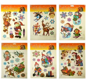 Іграшка нов Наклейка новорічна 92846-PN 21х33 см