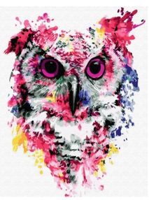 Розпис по номерах 40х50 BS/GX26136 Сова в фарбах brushme Брашми