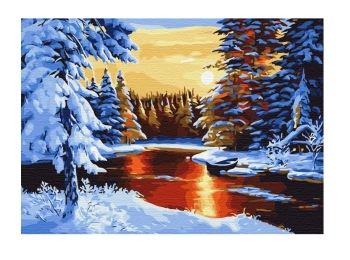 Розпис по номерах 40х50 BS29405 Казкова зима brushme Брашми