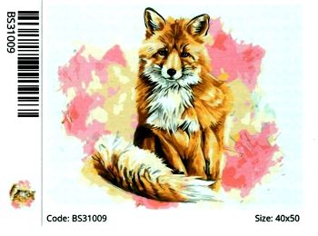 Розпис по номерах 40х50 BS31009 Лисиця красуня brushme Брашми