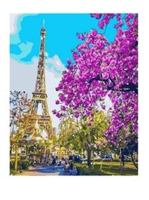 Розпис по номерах 40х50 BS3777 В центрі Парижу brushme Брашми
