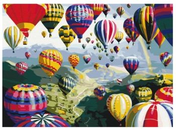 Розпис по номерах 40х50 BS6524 Різнокольорові кулі