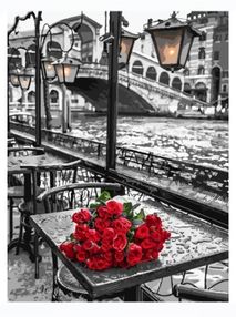 Розпис по номерах 40х50 BS9754 Троянди під дощем brushme Брашми