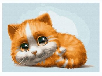 Розпис по номерах 40х50 GX23547 Руде кошеня brushme Брашми