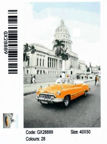 Розпис по номерах 40х50 GX28889 Кубинське ретро brushme Брашми