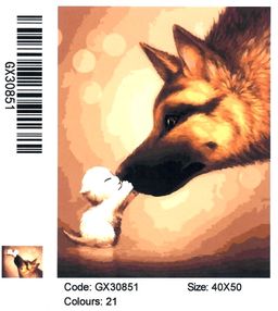 Розпис по номерах 40х50 GX30851 Велика дружба brushme Брашми