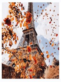 Розпис по номерах 40х50 GX33881 Осінь в Парижі brushme Брашми