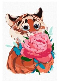 Розпис по номерах 25х40 КНО4237 Квіти для мами "Ідейка"