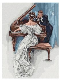 Розпис по номерах 40х50 КНО4539 Чарівна мелодія кохання "Ідейка"