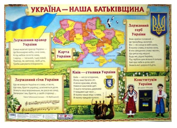 плакат україна - наша батьківщина    (формат А-2) Ціна (цена) 17.00грн. | придбати  купити (купить) плакат україна - наша батьківщина    (формат А-2) доставка по Украине, купить книгу, детские игрушки, компакт диски 0