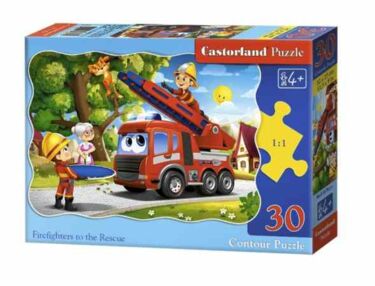 пазли castorland 30 елементів пожежники спішать артикул 03792