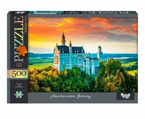 пазли 500 елементів С500-14-02 Neuschwanstein, Germany Ціна (цена) 76.90грн. | придбати  купити (купить) пазли 500 елементів С500-14-02 Neuschwanstein, Germany доставка по Украине, купить книгу, детские игрушки, компакт диски 0