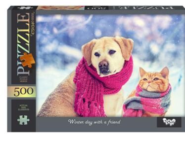 пазли 500 елементів С500-14-08 Winter day with a friend