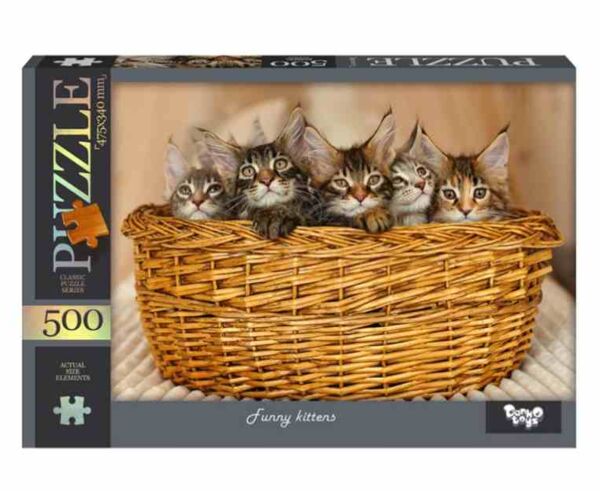 пазли 500 елементів С500-14-09 Fanny kittens Ціна (цена) 74.20грн. | придбати  купити (купить) пазли 500 елементів С500-14-09 Fanny kittens доставка по Украине, купить книгу, детские игрушки, компакт диски 0