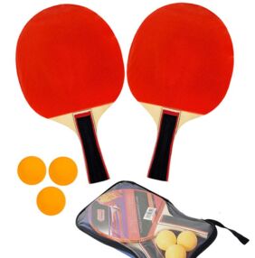 Ракетка для наст тенісу набір 2 штуки + 3 м'ячика 52-9 K502