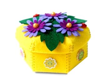 ИД Набір для творч з фетру 97073 Шкатулка Сонячний настрій "Ідейка"