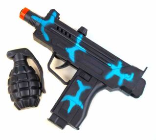 Автомат іграшковий тріскачка Узі 13 см KA-23-4217