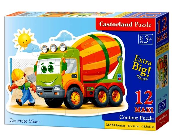 пазли castorland 12 елементів maxi бетономішалка 120086 Ціна (цена) 160.40грн. | придбати  купити (купить) пазли castorland 12 елементів maxi бетономішалка 120086 доставка по Украине, купить книгу, детские игрушки, компакт диски 1